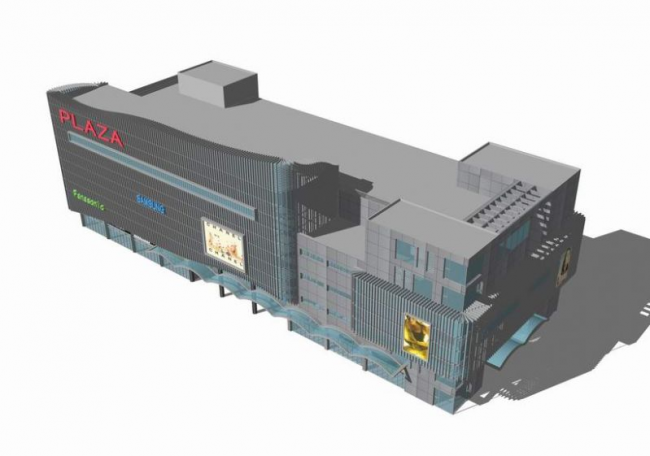 Sketchup商业模型|多层商业楼，现代风格