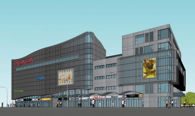 Sketchup商业模型|多层商业楼，现代风格