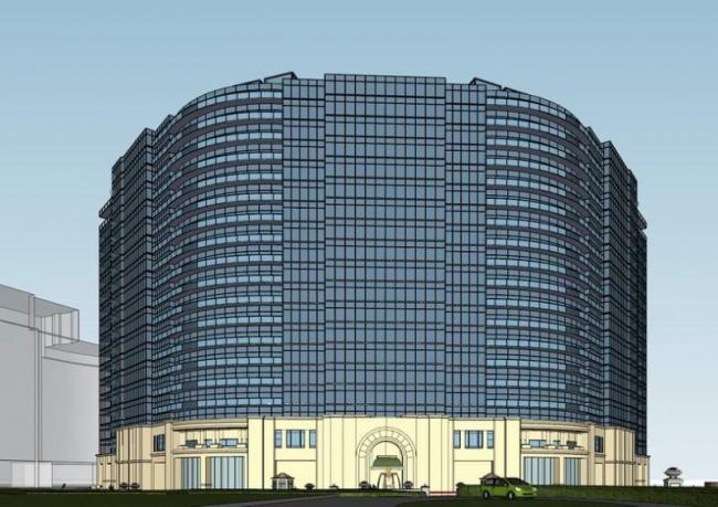 Sketchup酒店模型|高层酒店，现代风格