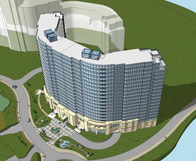 Sketchup酒店模型|高层酒店，现代风格