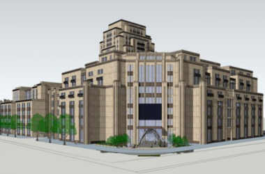 Sketchup办公模型|多层高层混合办公楼，新古典风格-BIM建筑网