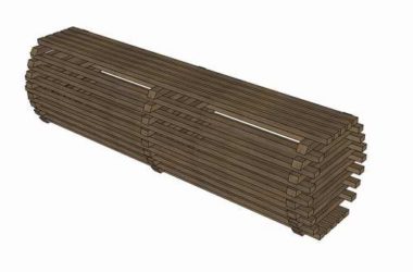 Sketchup素材模型|室外休闲椅木椅椅子su模型素材组件-BIM建筑网