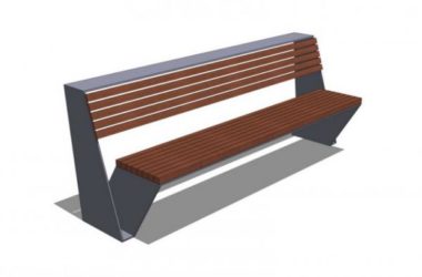 Sketchup素材模型|公园坐凳SU模型素材组件-BIM建筑网