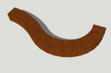 Sketchup素材模型|广场座椅椅子SU模型素材组件-BIM建筑网