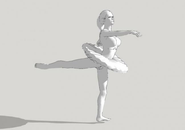 Sketchup素材模型|古罗马雕塑su模型素材组件