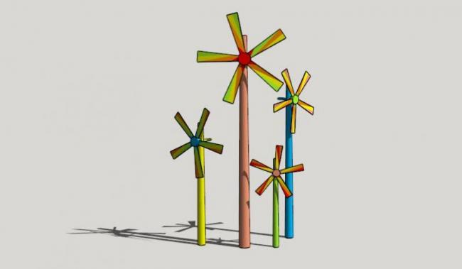 Sketchup素材模型|景观雕塑su模型素材组件