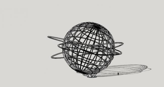 Sketchup素材模型|景观雕塑su模型素材组件