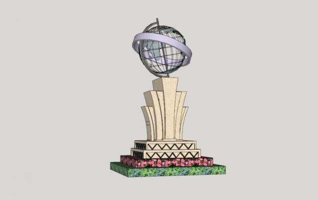 Sketchup素材模型|景观雕塑su模型素材组件