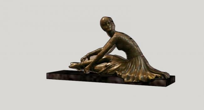 Sketchup素材模型|景观雕塑su模型素材组件