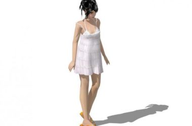 Sketchup素材模型|3D女人物SU模型素材组件-BIM建筑网