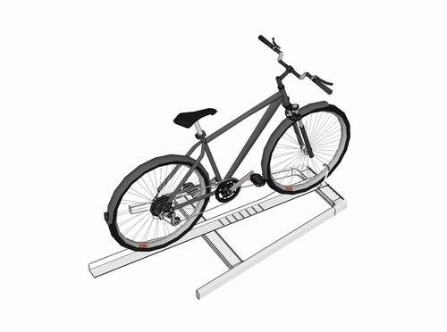 Sketchup素材模型|自行车su模型素材组件