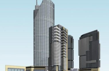 Sketchup办公模型|超高层办公楼，现代风格-BIM建筑网