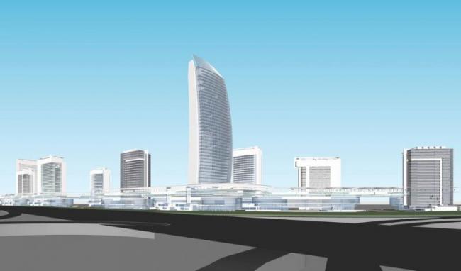 Sketchup办公模型|高层办公楼，软件园科技园，现代风格