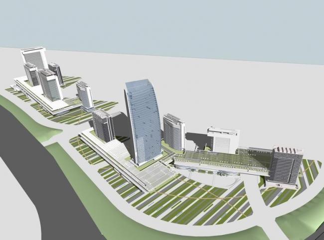 Sketchup办公模型|高层办公楼，软件园科技园，现代风格