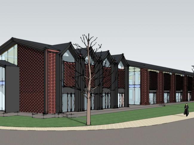 Sketchup商业模型|多层售楼处，现代风格