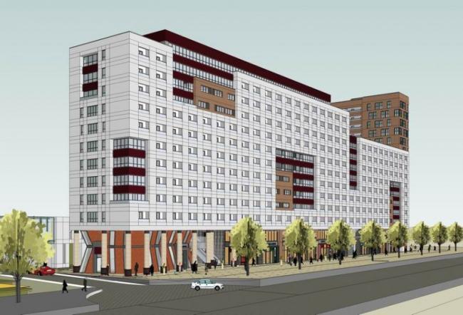 Sketchup住宅模型|多高层公寓宿舍楼，现代风格