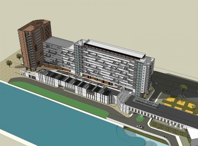 Sketchup住宅模型|多高层公寓宿舍楼，现代风格