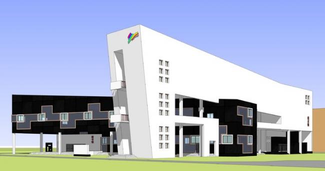 Sketchup文化模型|多层图书馆美术馆，文化建筑，现代风格