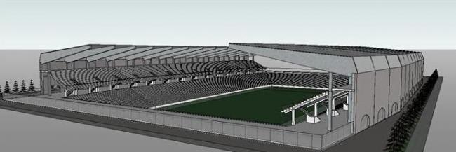 Sketchup体育馆模型|多层体育场馆，现代风格