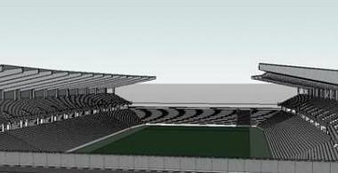 Sketchup体育馆模型|多层体育场馆，现代风格-BIM建筑网