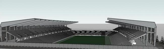 Sketchup体育馆模型|多层体育场馆，现代风格