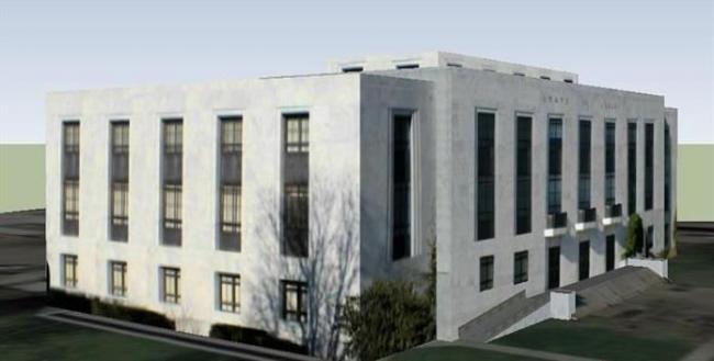 Sketchup文化模型|多层图书馆，现代风格，文化建筑