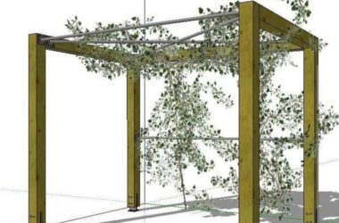 Sketchup素材模型|园林景观花架模型素材组件-BIM建筑网
