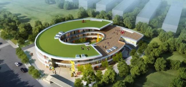 Sketchup学校模型|多层学校幼儿园，校园教育建筑，现代风格