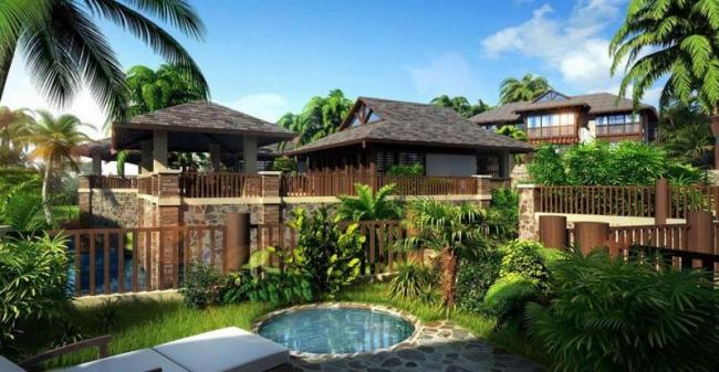 Sketchup酒店模型|多层酒店度假村，安哥拉，东南亚风格，古典风格