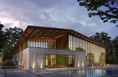 Sketchup商业模型|多层会所，现代风格，西安临潼骊山下的院子-BIM建筑网