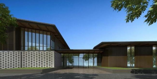 Sketchup商业模型|多层会所，现代风格，西安临潼骊山下的院子