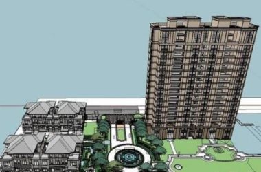 Sketchup住宅模型|多层住宅小区与景观，欧式风格，古典风格-BIM建筑网