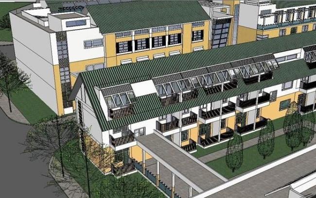 Sketchup住宅模型|多层坡屋顶住宅，现代风格