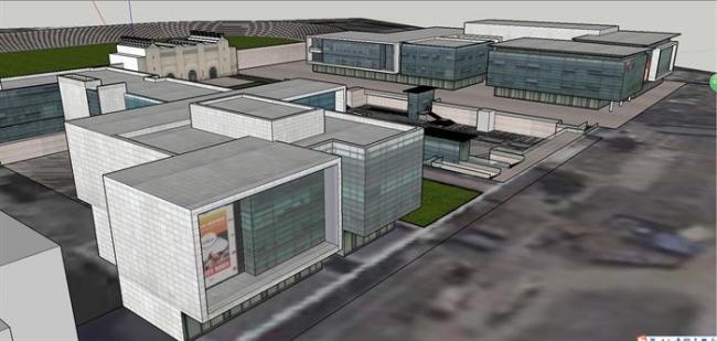 Sketchu工业厂房|多层厂房工厂规划厂区，现代风格