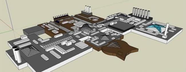 Sketchu工业厂房|多层工厂厂房工业厂区，现代风格