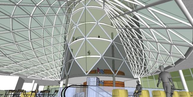 Sketchup办公模型|高层办公楼，现代风格