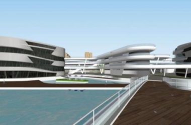 Sketchup综合体模型|万科多层高层混合商业综合体，苏南万科第五园商业，现代风格-BIM建筑网