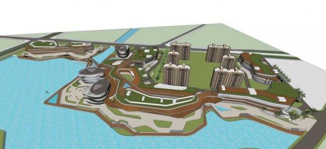 Sketchup综合体模型|万科多层高层混合商业综合体，苏南万科第五园商业，现代风格