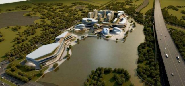 Sketchup综合体模型|万科多层高层混合商业综合体，苏南万科第五园商业，现代风格