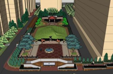 Sketchup素材模型|欧式水池中心景观素材模型组件，古典风格-BIM建筑网