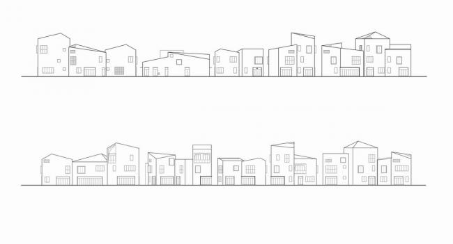 BIM建筑|老集市的味道，儿时记忆里的颜色：上海临港新城社区贸易中间 / 上海中房建筑设计
