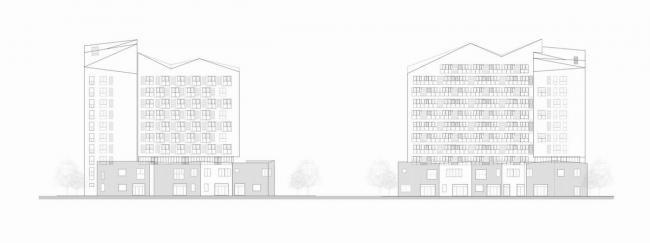 BIM建筑|老集市的味道，儿时记忆里的颜色：上海临港新城社区贸易中间 / 上海中房建筑设计