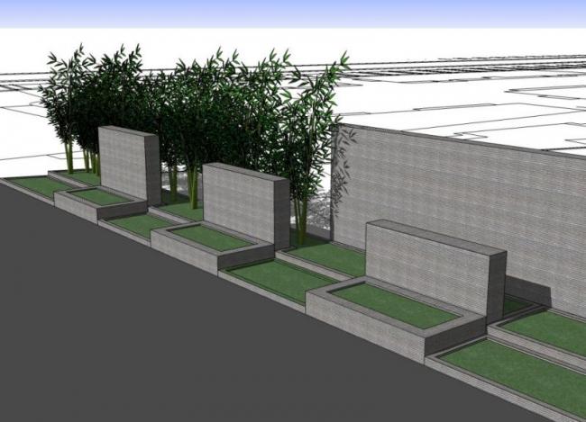 Sketchup素材模型|景墙石材素材，建筑模型组件素材