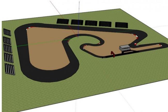 Sketchup素材模型|球场SU素材，建筑模型组件素材