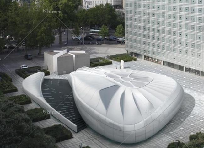 Sketchup文化模型|多层展览馆，扎哈·哈迪德，香奈儿展览馆，现代风格