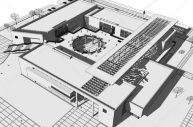 Sketchup文化模型|多层博物馆展览馆，文化建筑，现代风格-BIM建筑网