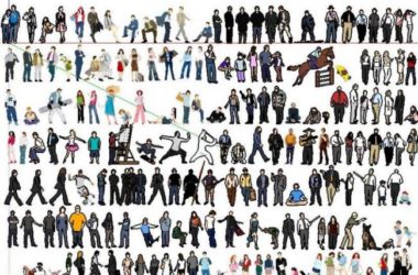 Sketchup素材模型|Su小直人物组件素材，建筑模型组件素材-BIM建筑网