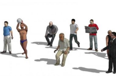 Sketchup素材模型|3D sketchup人物素材，建筑模型组件素材-BIM建筑网