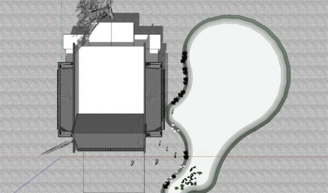 Sketchup文化模型|多层活动中心，文化建筑，现代风格
