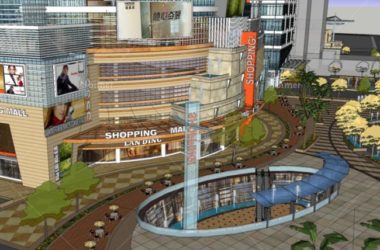 Sketchup综合体模型|多高层综合体，商业街步行街，商业中心，现代风格-BIM建筑网